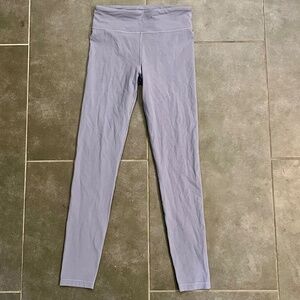 Athleta Girl High Rise Chit Chat Tight Leggings Extra Large 14 Grey Lavender